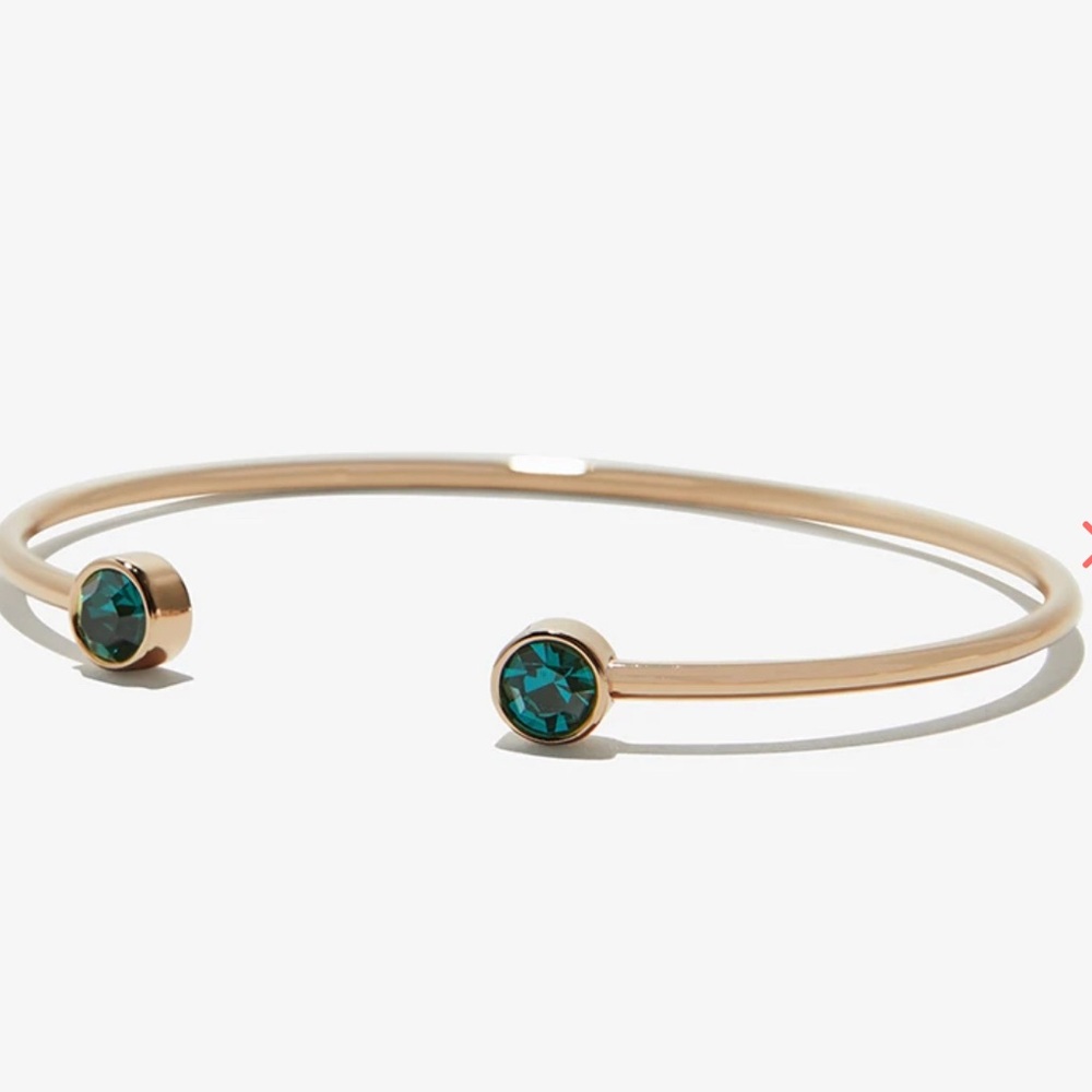 Alex and Ani Emerald Flex Cuff NEW
